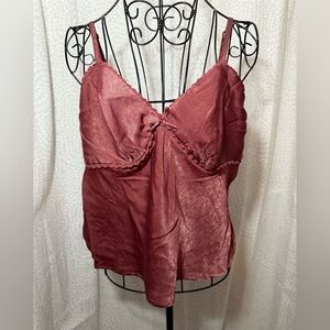 NWT Silky Soft Burgundy Camisole Top